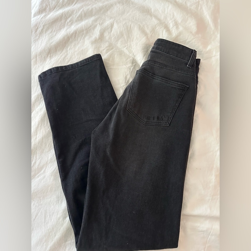 Djerf Avenue Black Denim Pants (size 24, like new)